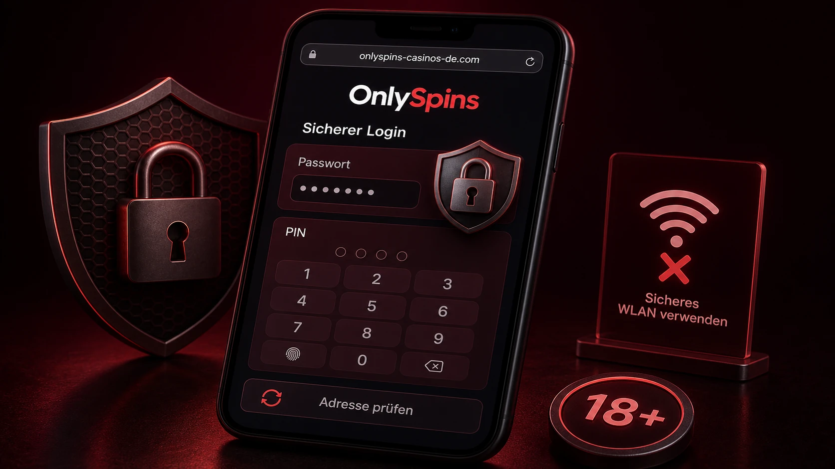 Sicherheit der OnlySpins App