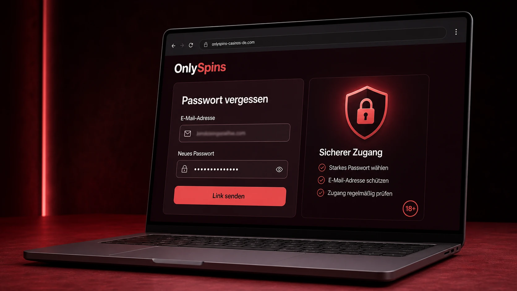 Passwort vergessen und Zugang schützen